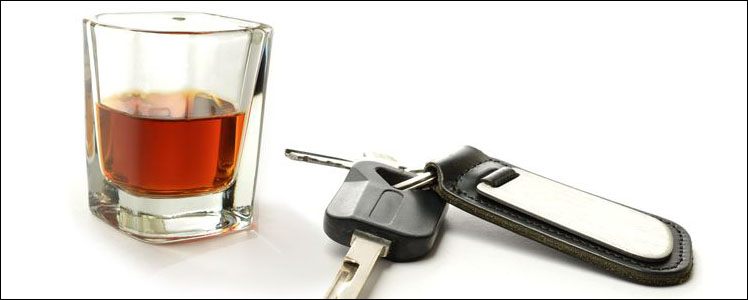 Shot glass and car keys